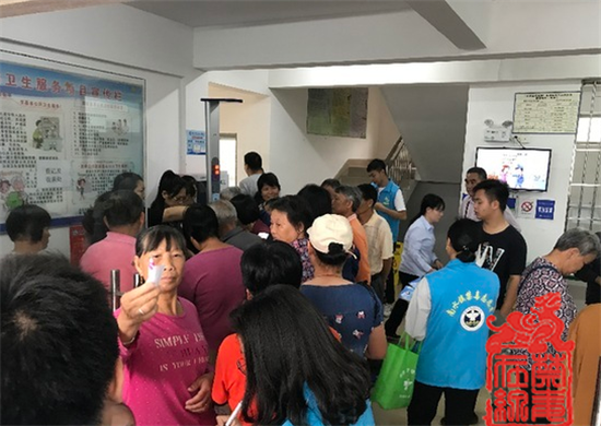 图为禁毒宣传活动现场